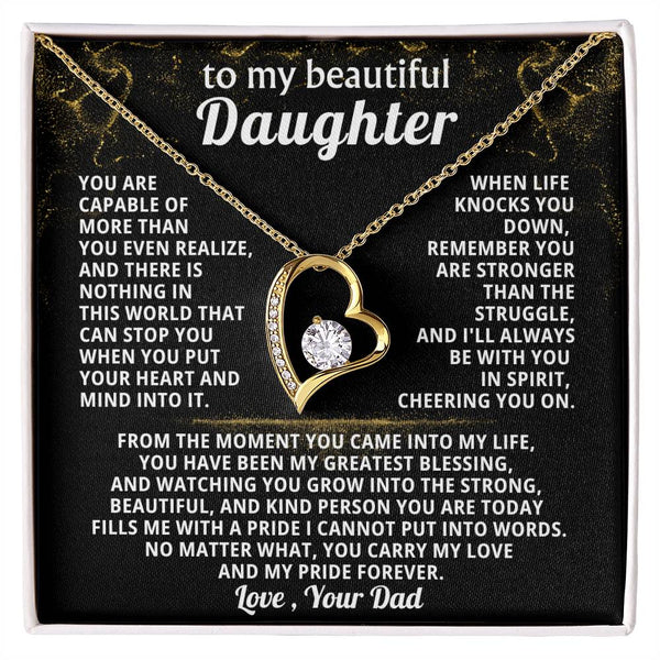 TO MY BEAUTIFUL DAUGHTER, Nothing in this world that can stop you when you put your heart and mind into it