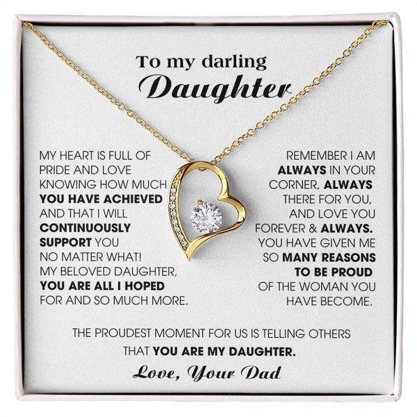 [ Forever love necklace ] To My Darling Daughter - You have been an incredible blessing in my life