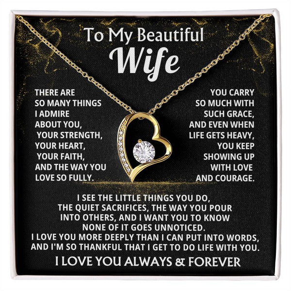 To My Beautiful Wife, you keep showing up with love and courage