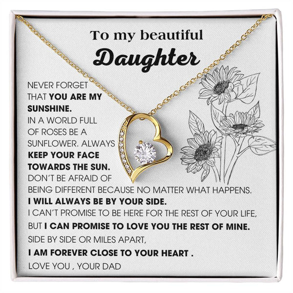 [ Only A Few Left ] To My Beautiful Daughter, YOU ARE MY SUNSHINE - KEEP YOUR FACE TOWARDS THE SUN