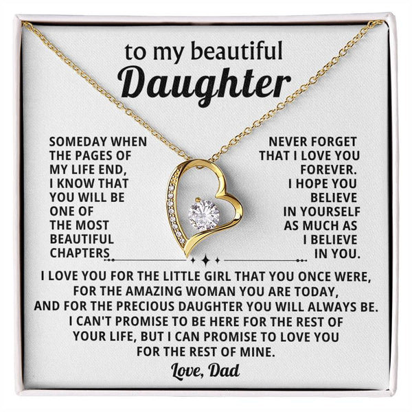 TO MY BEAUTIFUL DAUGHTER, I LOVE YOU FOR THE LITTLE GIRL (Almost Gone)