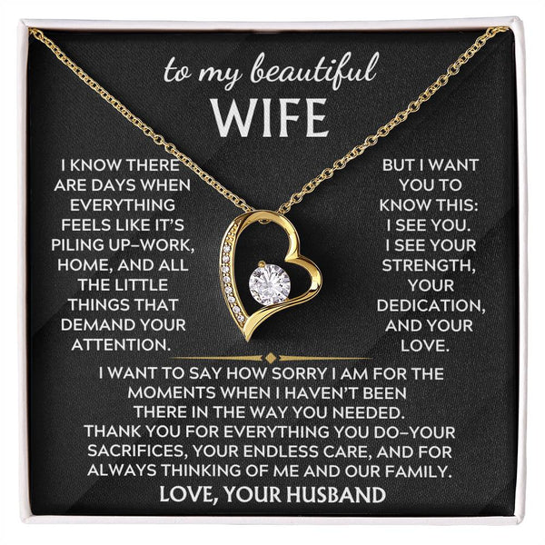 To My Beautiful Wife, Thank you for everything you do
