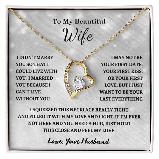 Gift For Wife, To My Wife , Meaningful gift Melt Her Heart for Wife, Anniversary Gift For Wife, Wife Necklace, Women Gift