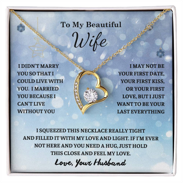 Christmas Gift For Her , To My Wife , Anniversary Gift , Gifts for women , Necklace