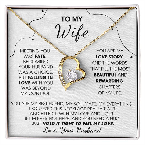 [Almost Sold Out] To My Wife, Hold This Close To Feel My Love  - Forever Love Necklace