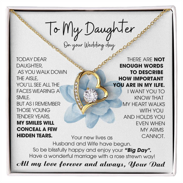 [ Few left only ] To My Daughter on Wedding Day - Be blissfully happy and enjoy your “Big Day"