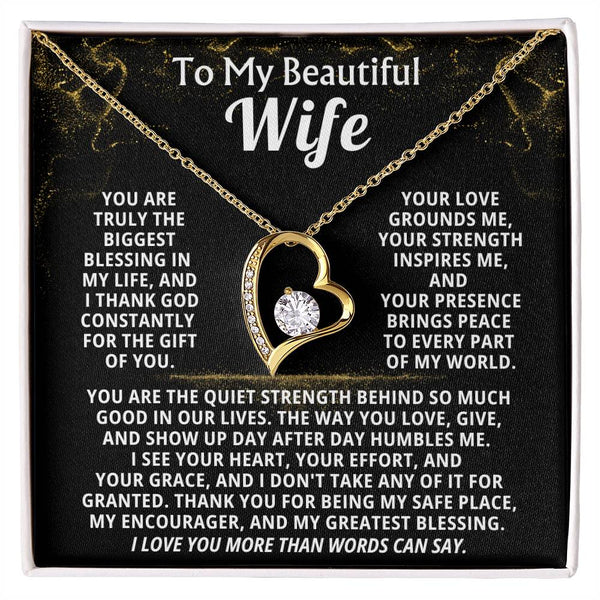 To My Beautiful Wife,  I thank God constantly for the gift of you (Forever Love)