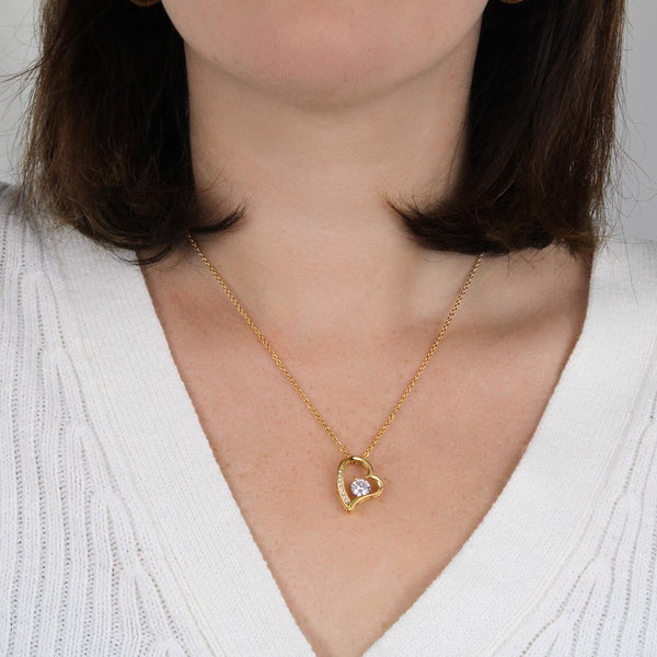 (Forever Love Necklace) - To My Loving Mom, Without You, There Is No Me