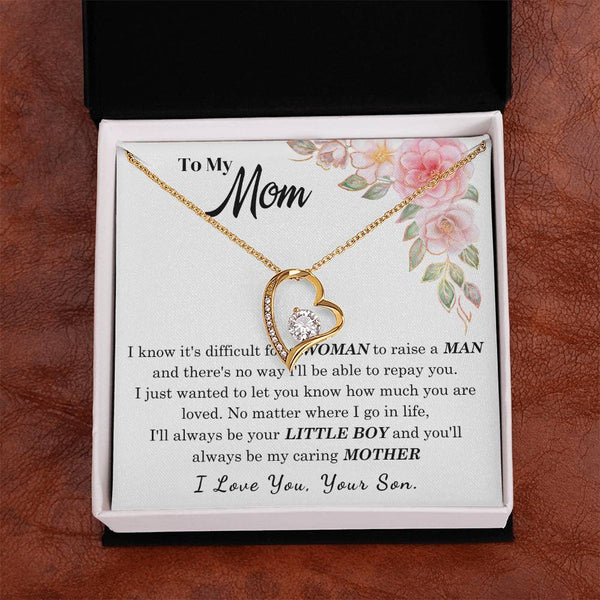 [Only a few left] To My Loving Mother - I love you  (Forever Love Necklace)