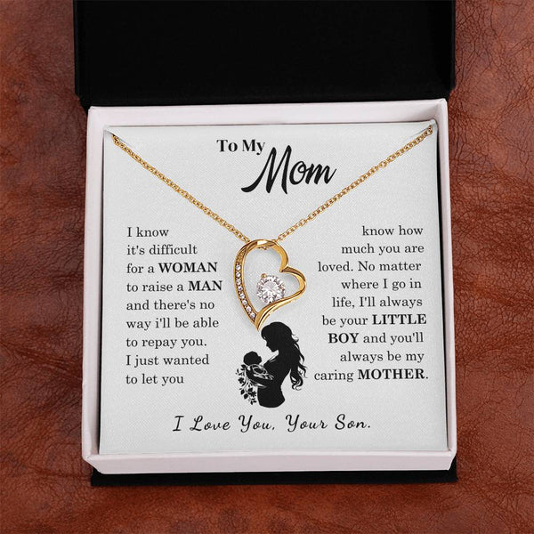 [Only a few left]  To My Mom - Loved Mother  - Necklace