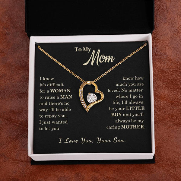 [Almost Sold Out] To My Mom - I Love You Mother  - Forever Love Necklace