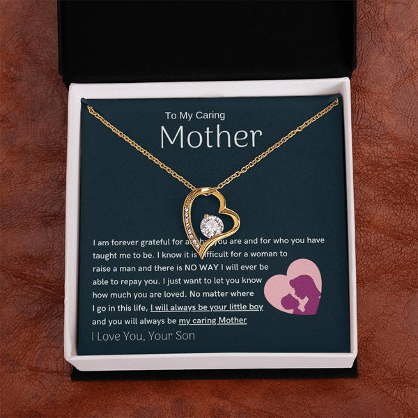 To My Loving Mother - You are my sunshine, I will always be your little boy (Only a Few Left) - Forever Love Necklace