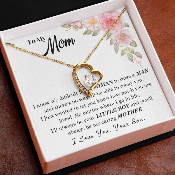 [Only a few left] To My Loving Mother - I love you  (Forever Love Necklace)