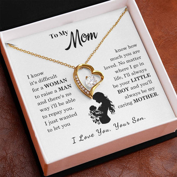[Only a few left]  To My Mom - Loved Mother  - Necklace