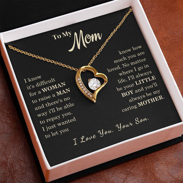 [Almost Sold Out] To My Mom - I Love You Mother  - Forever Love Necklace