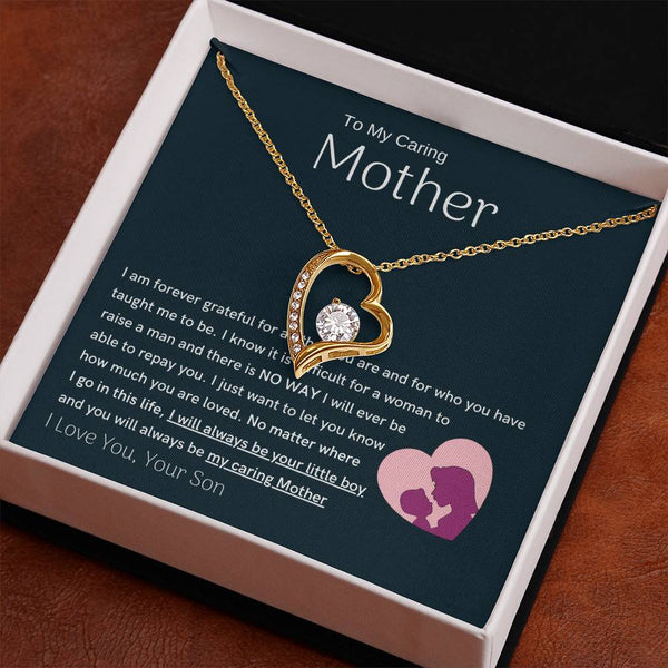 To My Loving Mother - You are my sunshine, I will always be your little boy (Only a Few Left) - Forever Love Necklace