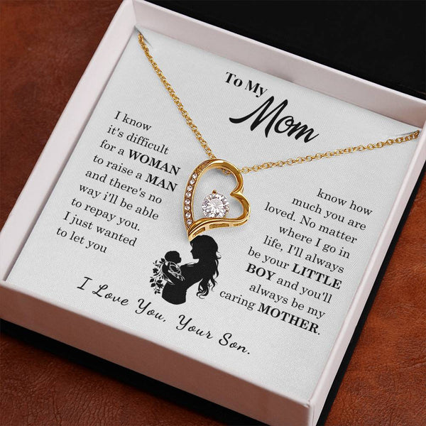 [Only a few left]  To My Mom - Loved Mother  - Necklace