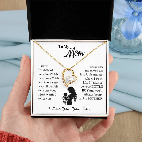 [Only a few left]  To My Mom - Loved Mother  - Necklace