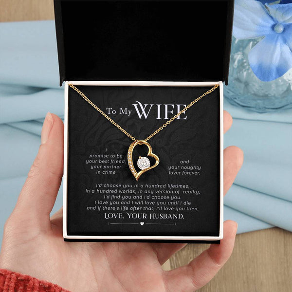 Gift For Wife, Wife Birthday Gift, Anniversary Gift For Wife, Wife Necklace , Love Card