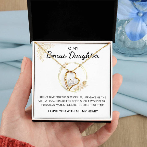 Bonus Daughter Gift, Daughter in Law Gift, Bonus Daughter Jewelry , Heart Shape