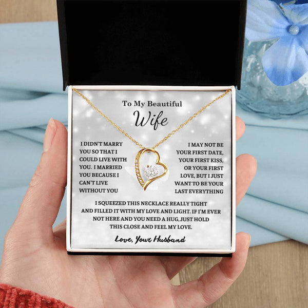 Gift For Wife, To My Wife , Meaningful gift Melt Her Heart for Wife, Anniversary Gift For Wife, Wife Necklace, Women Gift