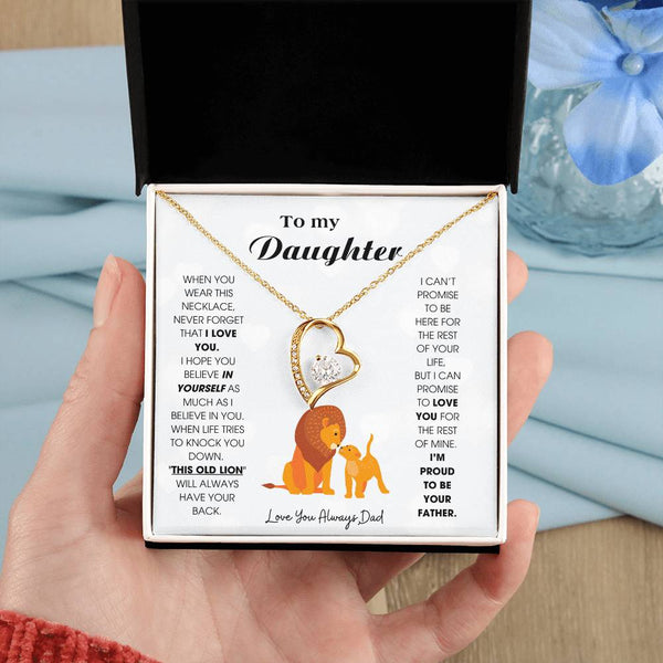 To My Daughter - When you wear this necklace, never forget that I LOVE YOU [ Forever Love ]