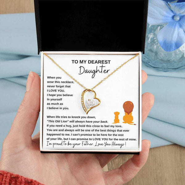 [ Only A Few Left ] To My Dearest Daughter , If you need a hug, just hold this close to feel my love