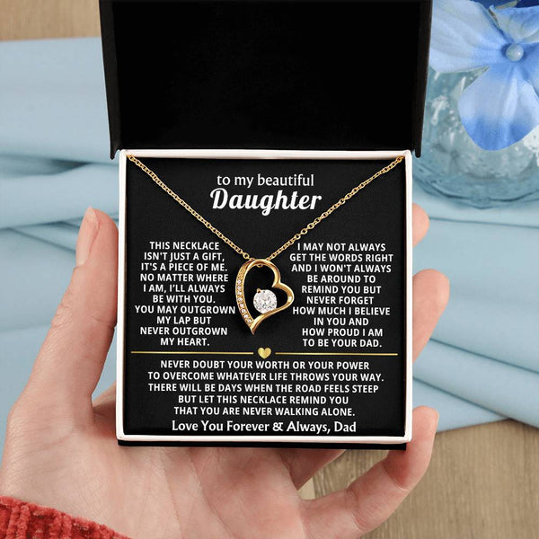 To My Beautiful Daughter - This necklace isn't just a gift, it's a piece of me