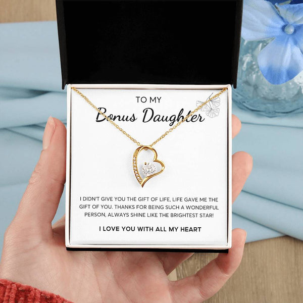 To my Bonus Daughter, Bonus Daughter Gift, Daughter in Law Gift, Bonus Daughter Jewelry