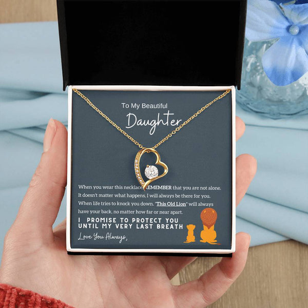 Top Gift For Daughter, To My Daughter From Mom ,To My Daughter From Dad , Daughter Necklace Gift, Forever Love