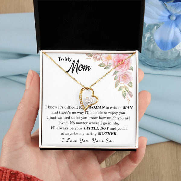 [Only a few left] To My Loving Mother - I love you  (Forever Love Necklace)