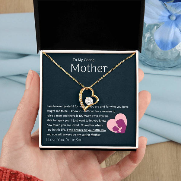 To My Loving Mother - You are my sunshine, I will always be your little boy (Only a Few Left) - Forever Love Necklace