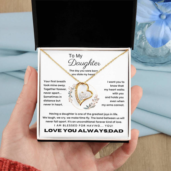 [Only a few left] To My Daughter - The day you were born you stole my heart - Flower