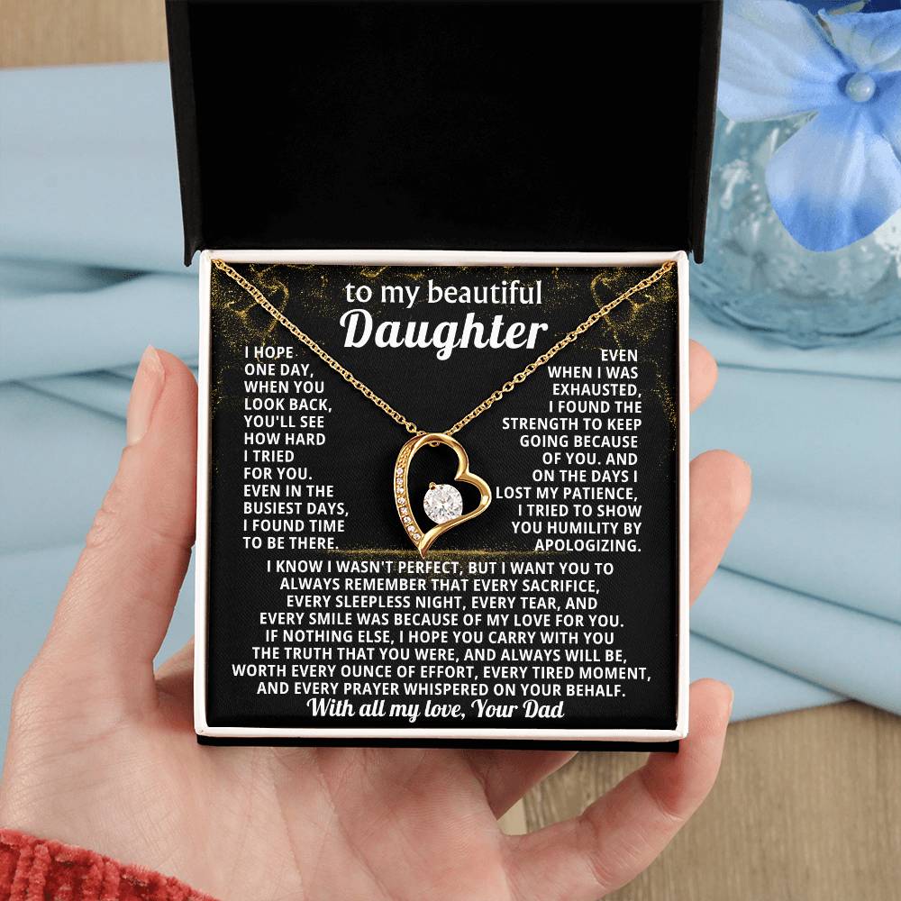 TO MY BEAUTIFUL DAUGHTER, I tried to show you humility by apologizing