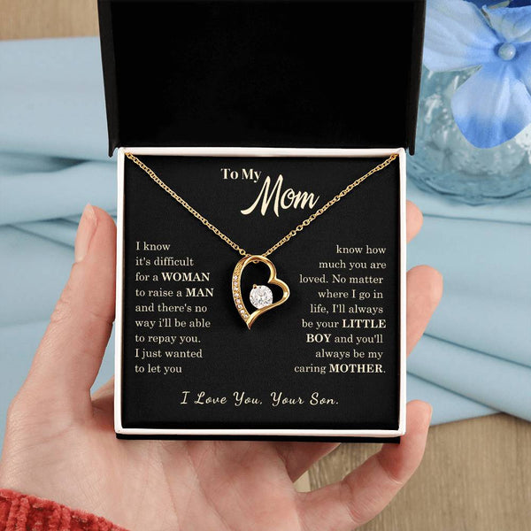 [Almost Sold Out] To My Mom - I Love You Mother  - Forever Love Necklace