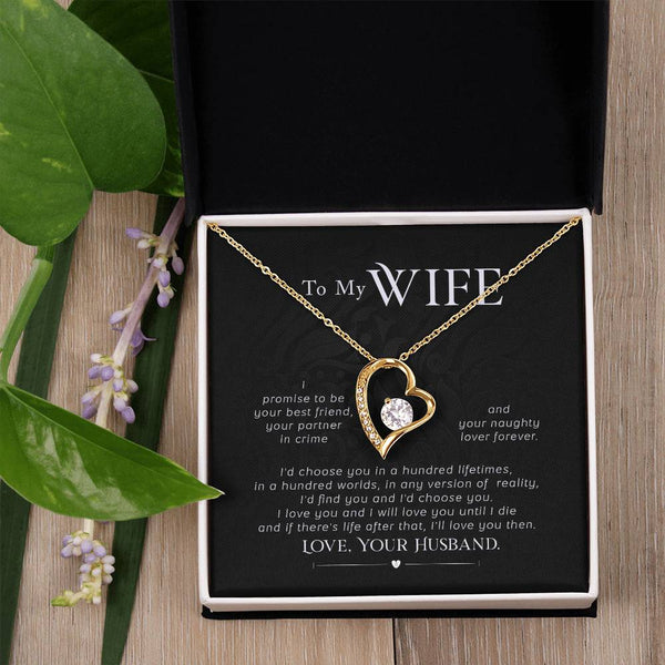 Gift For Wife, Wife Birthday Gift, Anniversary Gift For Wife, Wife Necklace , Love Card