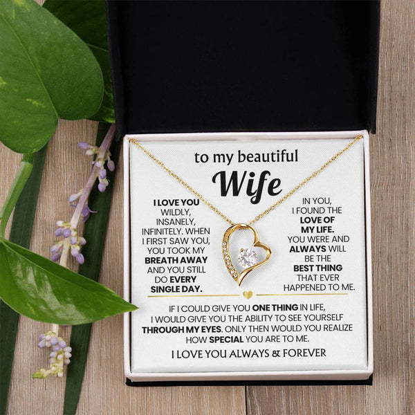 TO MY BEAUTIFUL WIFE - I love you wildly, insanely, infinitely