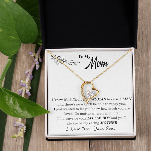 [Only a few left] To My Mom - I Love You Mother  - Forever Love Necklace