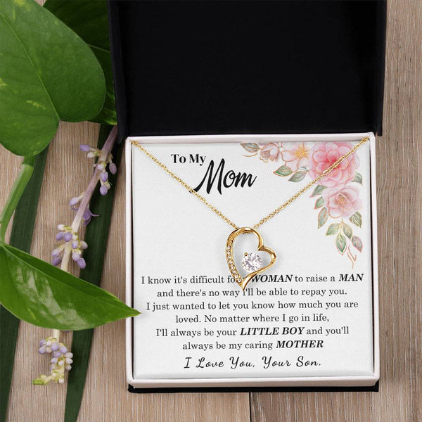 [Only a few left] To My Loving Mother - I love you  (Forever Love Necklace)