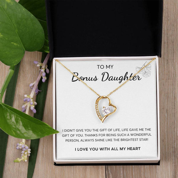 To my Bonus Daughter, Bonus Daughter Gift, Daughter in Law Gift, Bonus Daughter Jewelry