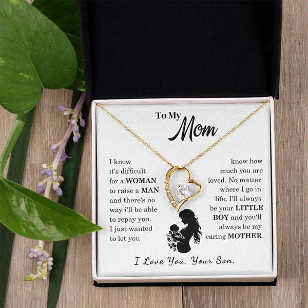 [Only a few left]  To My Mom - Loved Mother  - Necklace