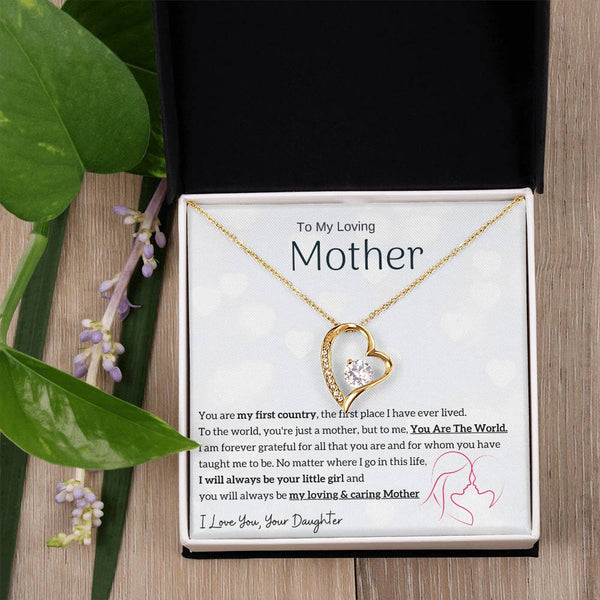 To My Loving Mother - You are my sunshine, I will always be your little girl (Only a Few Left) - Forever Love Necklace