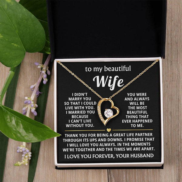 TO MY BEAUTIFUL WIFE - I married you because I can't live without you (Almost Gone)