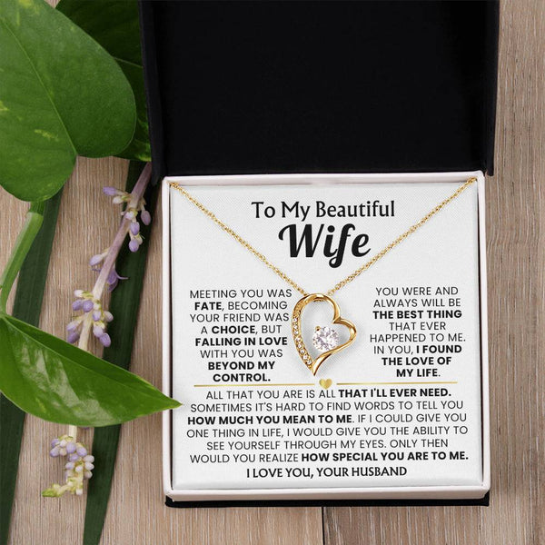 TO MY WIFE - Hard to find words to tell you how much you mean to me
