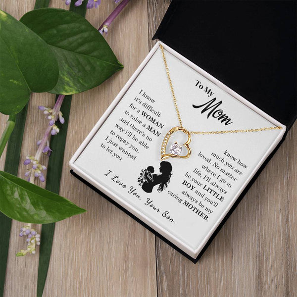 [Only a few left]  To My Mom - Loved Mother  - Necklace