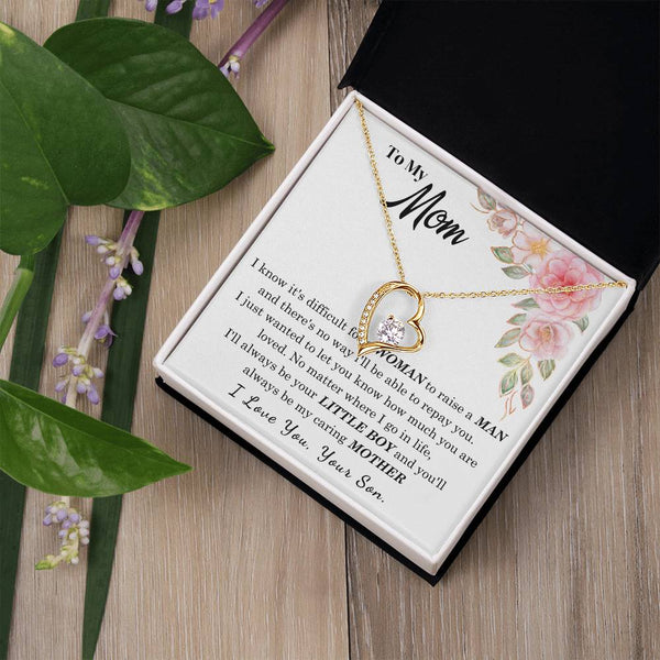 [Only a few left] To My Loving Mother - I love you  (Forever Love Necklace)
