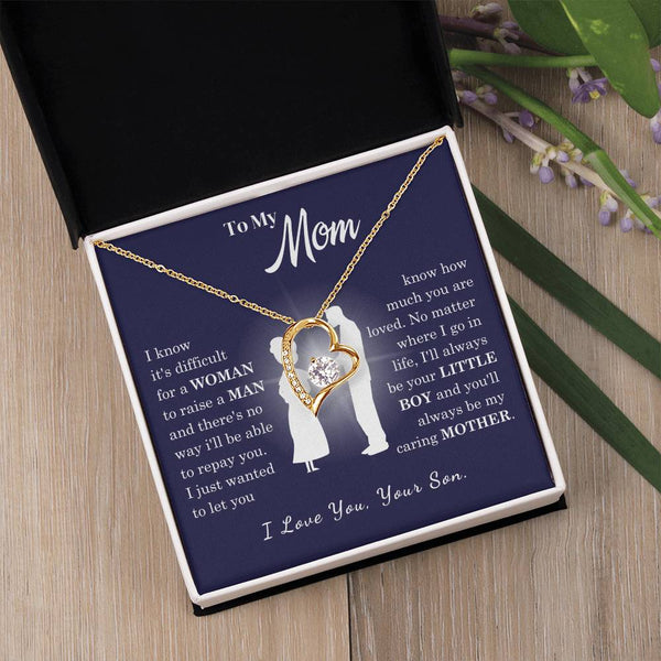 [Almost Sold Out] To My Mom - Loved Mother - Forever Love Necklace