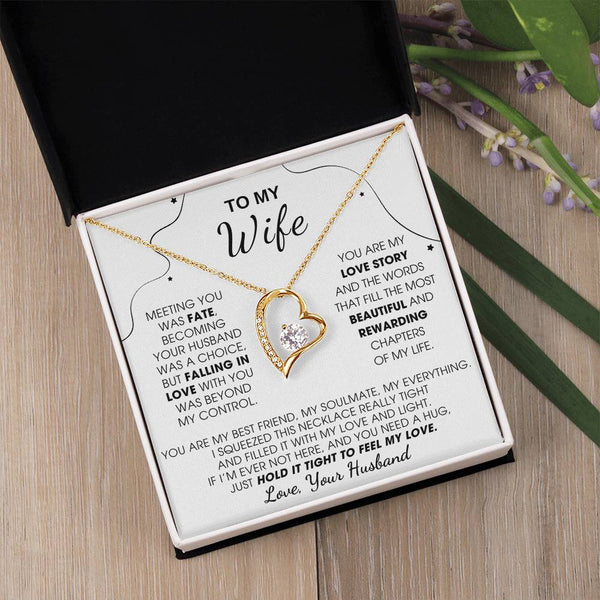 [Almost Sold Out] To My Wife, Hold This Close To Feel My Love  - Forever Love Necklace