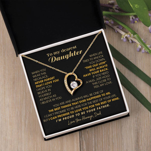 [Few left only] To My Dearest Daughter , If you need a hug, just hold this close to feel my love