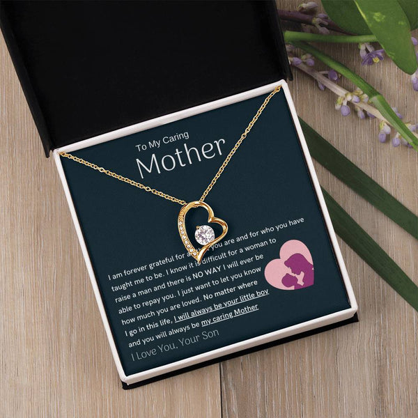 To My Loving Mother - You are my sunshine, I will always be your little boy (Only a Few Left) - Forever Love Necklace